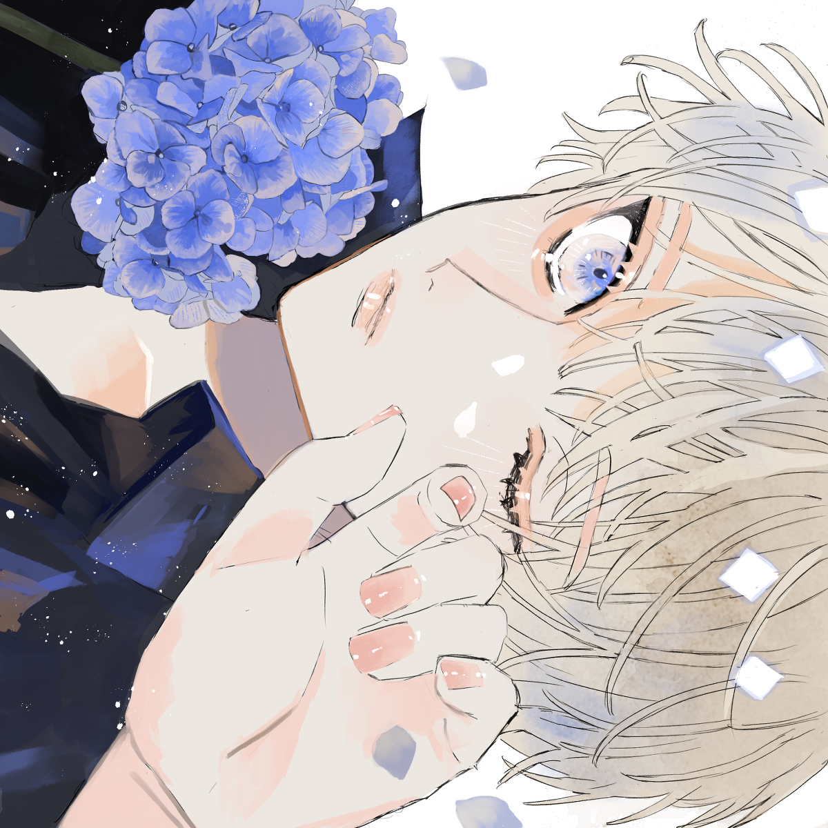 This is a pixiv picture whose title is あじさい.