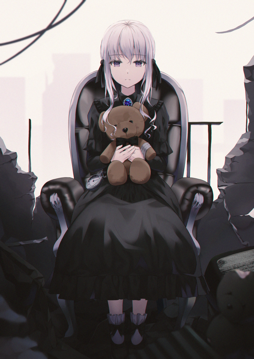 This is a pixiv picture whose title is 廃墟.