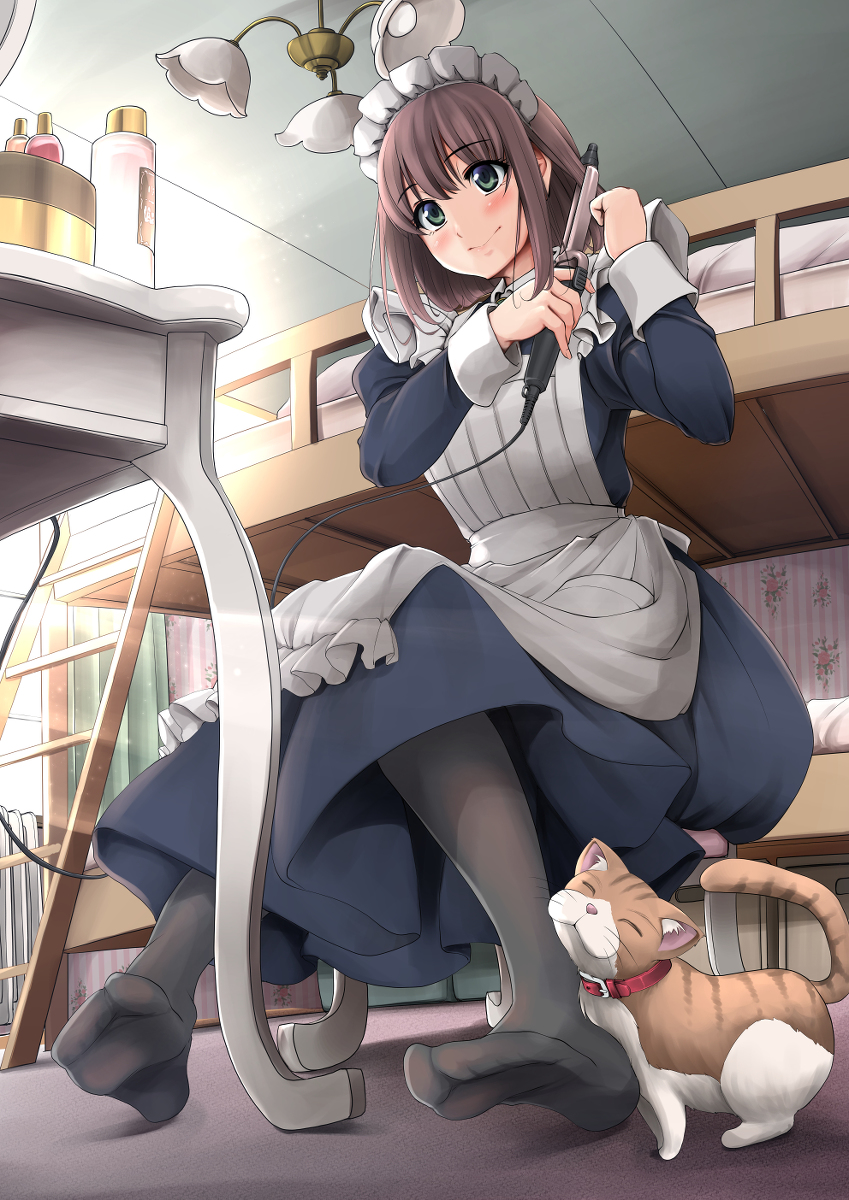 This is a pixiv picture whose title is ﾋﾟｭｱﾋﾟｭｱ乙女系メイドさん。.