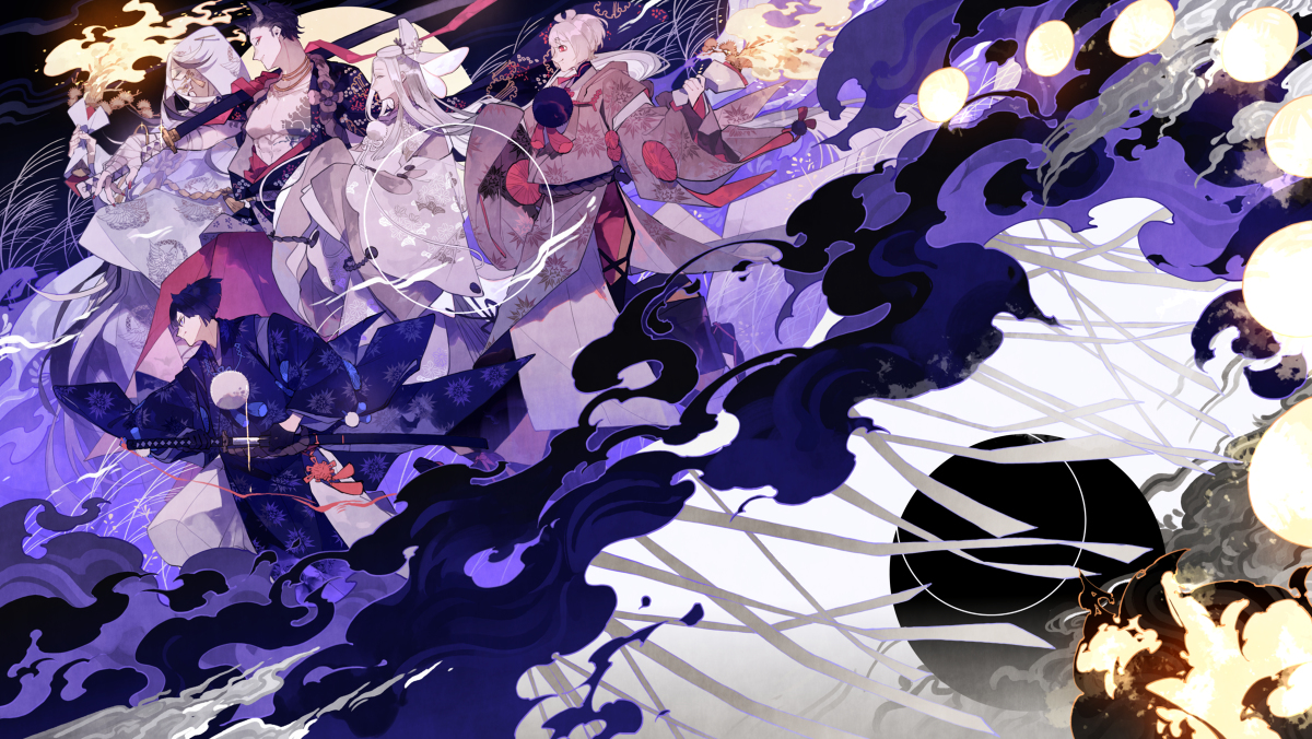 This is a pixiv picture whose title is 幽≠現モノクローム　illustration.