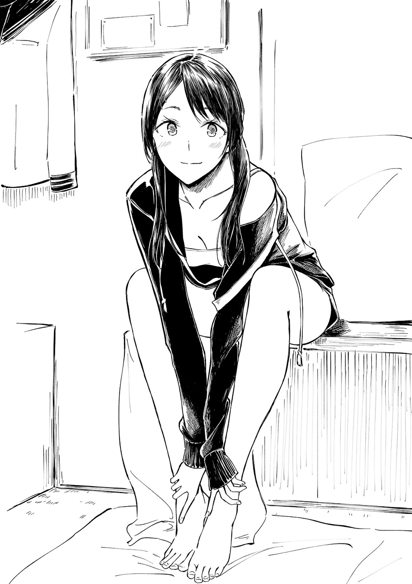 This is a pixiv picture whose title is 部屋着の女の子.
