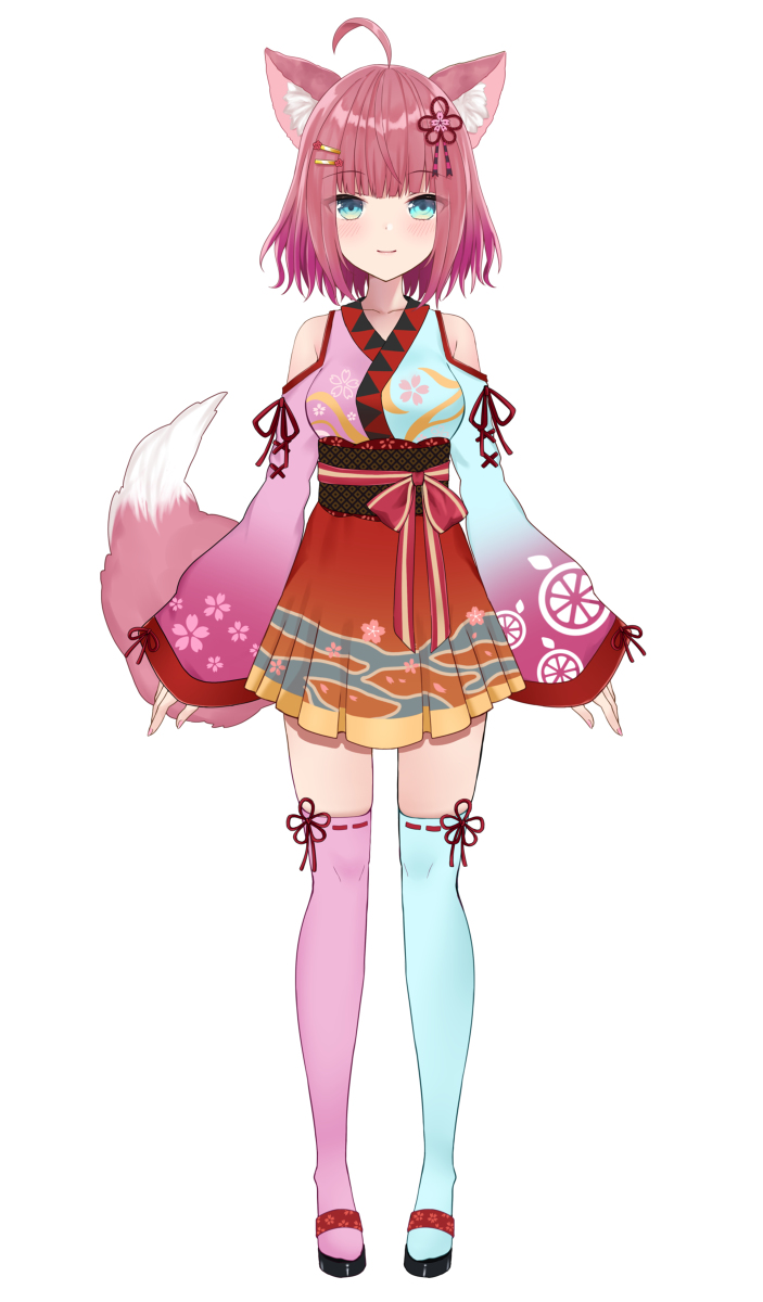 This is a pixiv picture whose title is 【お仕事】VTuber『なっちゃんねる』さんデザイン.