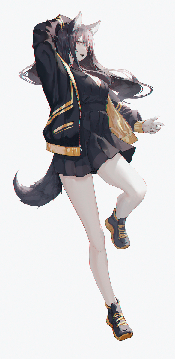 This is a pixiv picture whose title is Dog Girl.