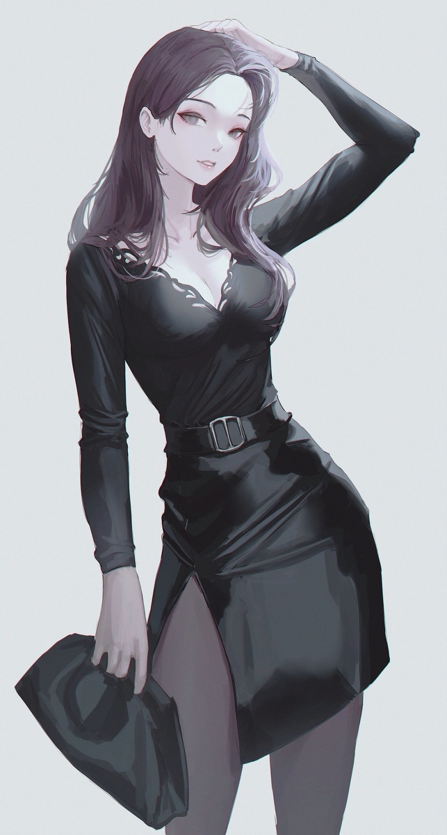 This is a pixiv picture whose title is Black outfit.