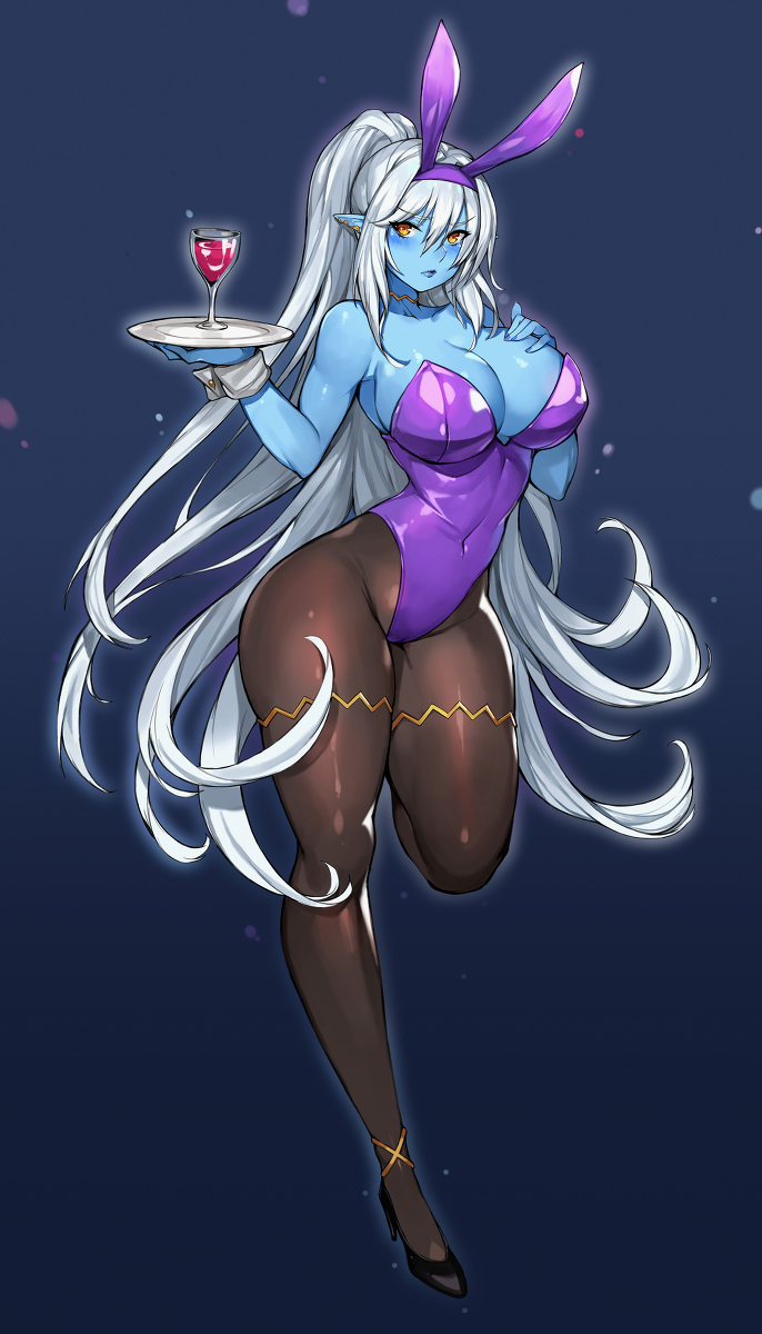 This is a pixiv picture whose title is bunny girl.