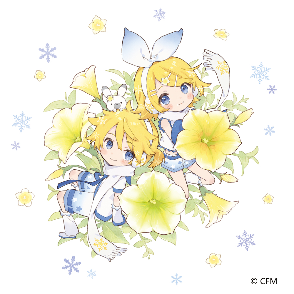 This is a pixiv picture whose title is 🌼鏡音ペチュ🍋.