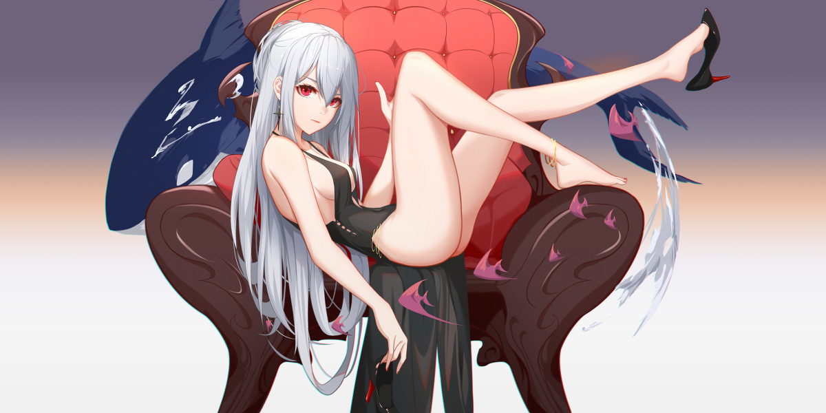 This is a pixiv picture whose title is 斯卡蒂.