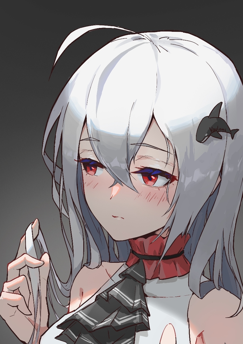 This is a pixiv picture whose title is 浊心斯卡蒂.