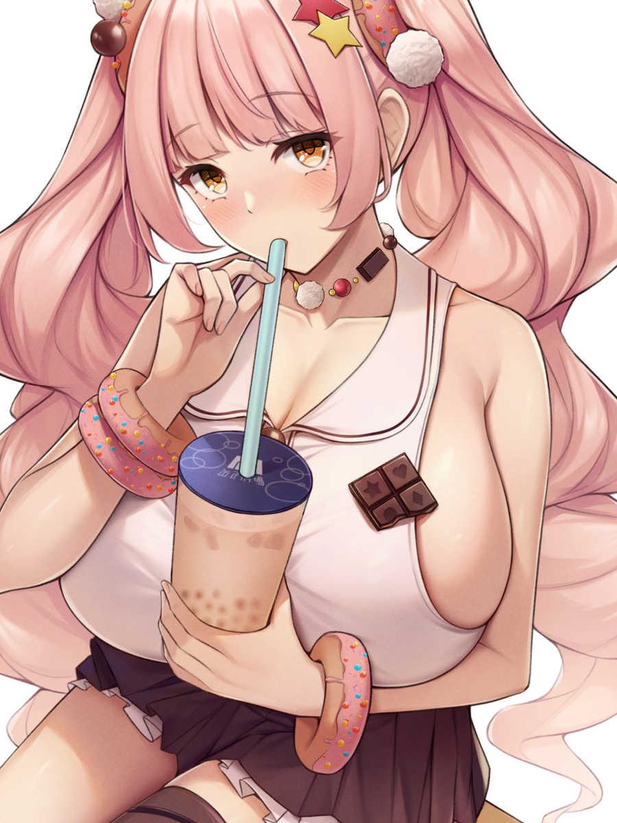 This is a pixiv picture whose title is ロゼちゃんが一番好きな飲み物.