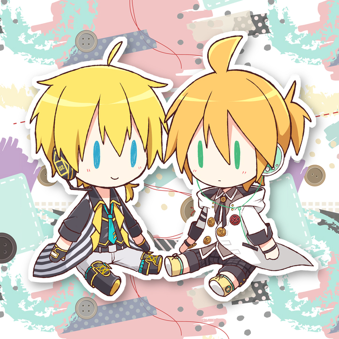 This is a pixiv picture whose title is 鏡音webオンリー「鏡音遊楽」サークルカット.