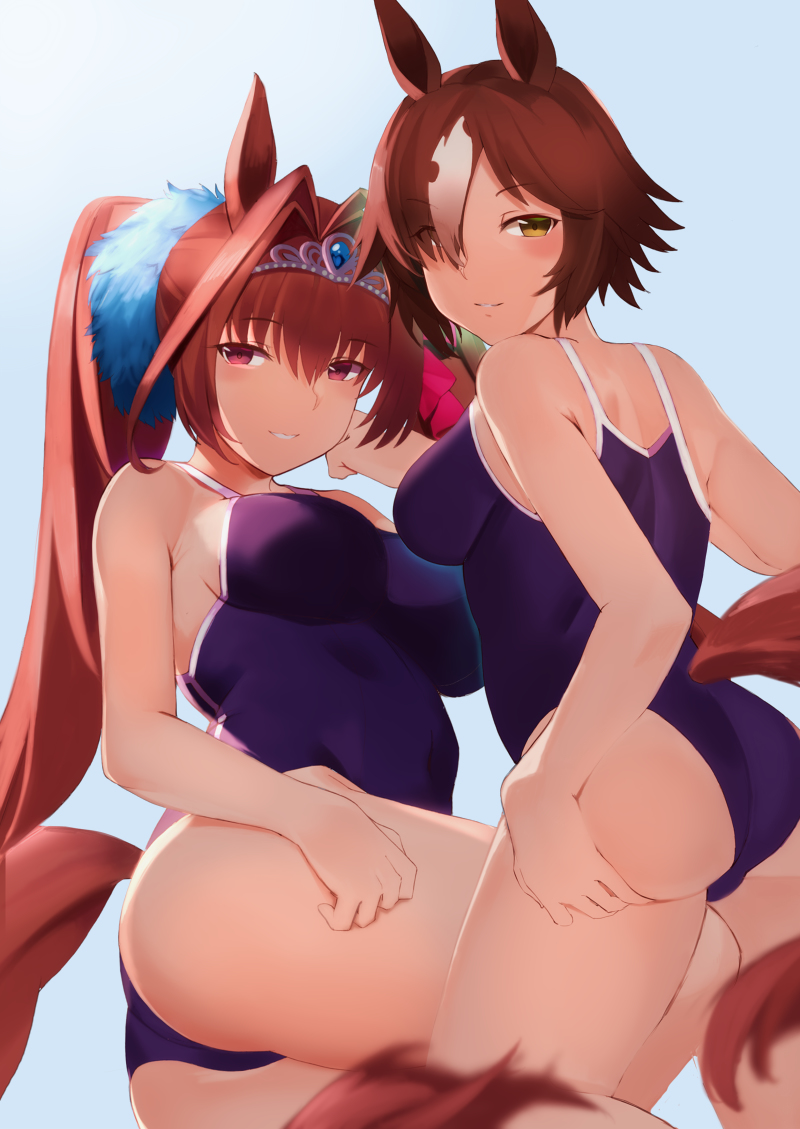 This is a pixiv picture whose title is ダイワ＆ウォッカ.