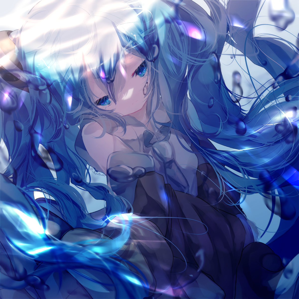 This is a pixiv picture whose title is 溺.