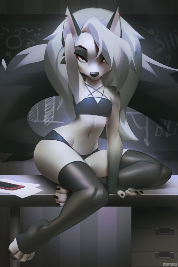 This is a pixiv picture whose title is Demon girl.