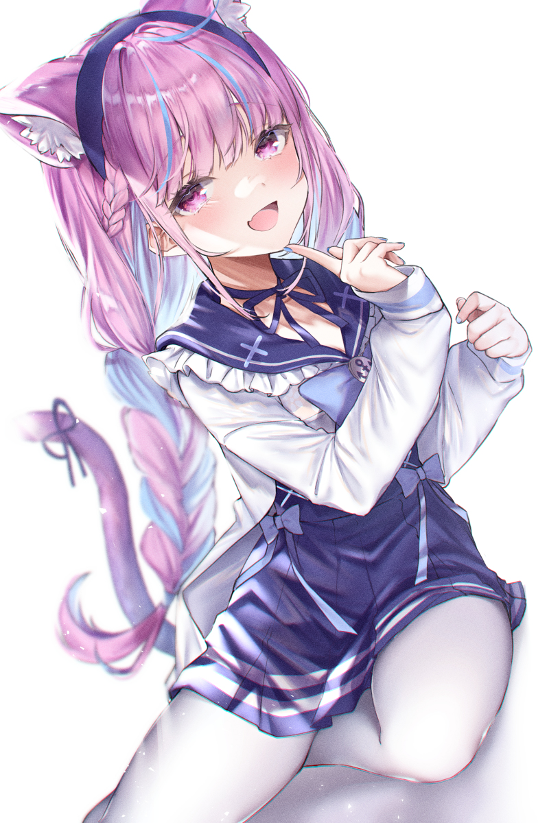 This is a pixiv picture whose title is 湊あくあ.