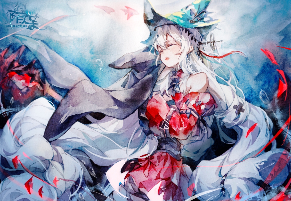 This is a pixiv picture whose title is 歌.