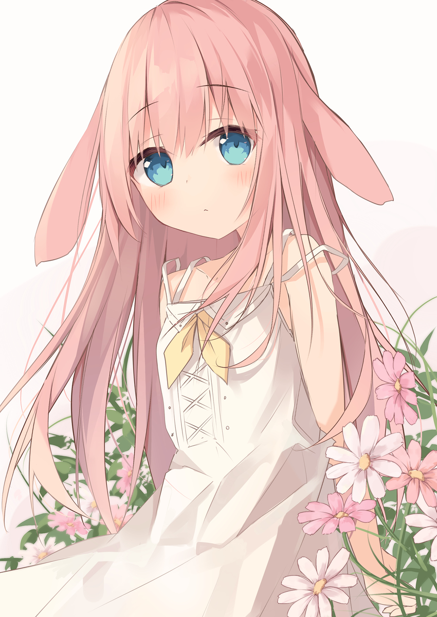 This is a pixiv picture whose title is うさみみ.