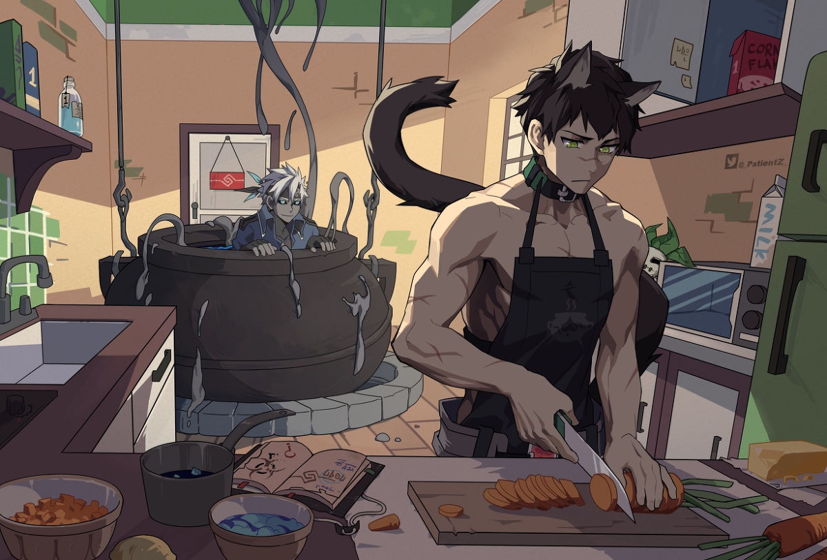 This is a pixiv picture whose title is ♣X♠.