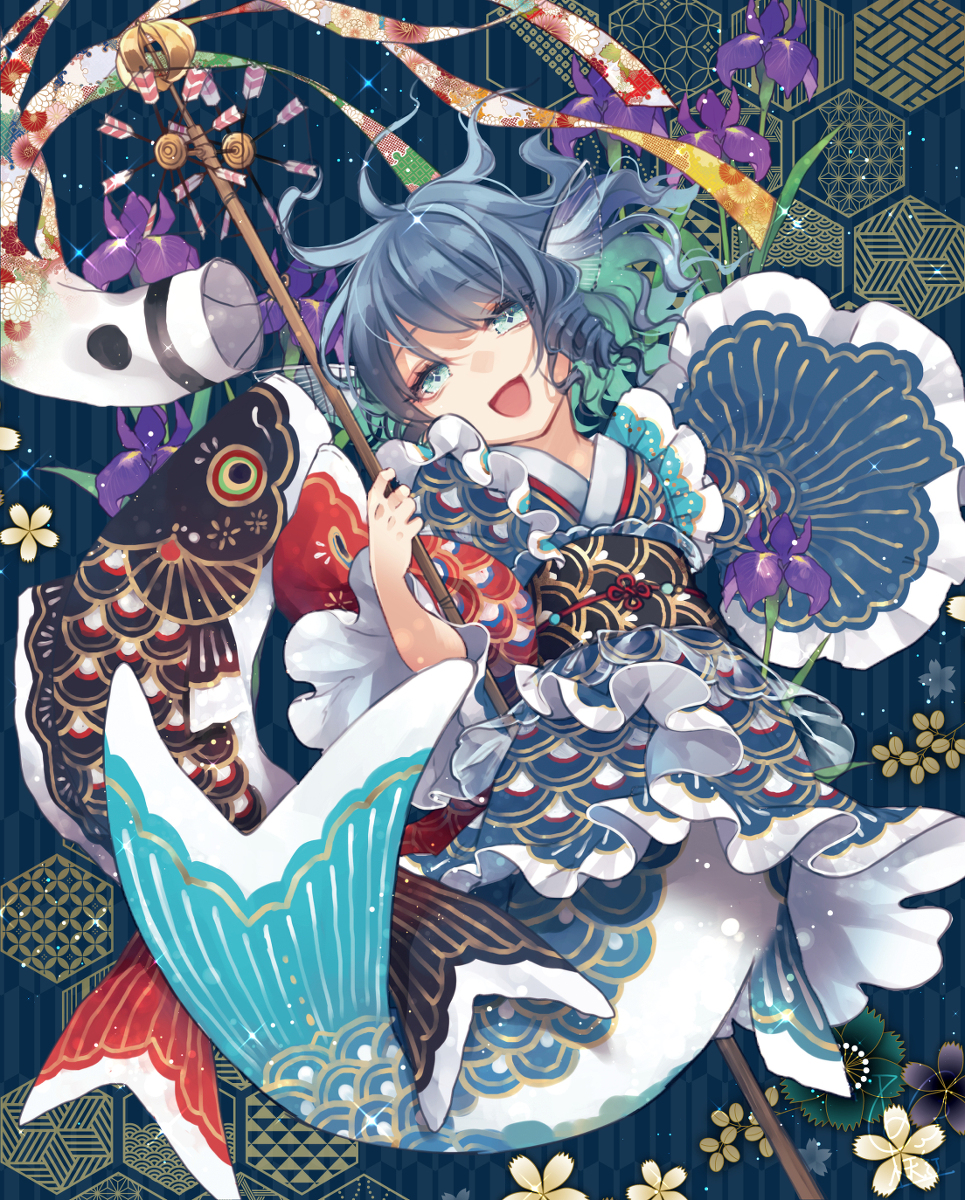 This is a pixiv picture whose title is こいのぼり.