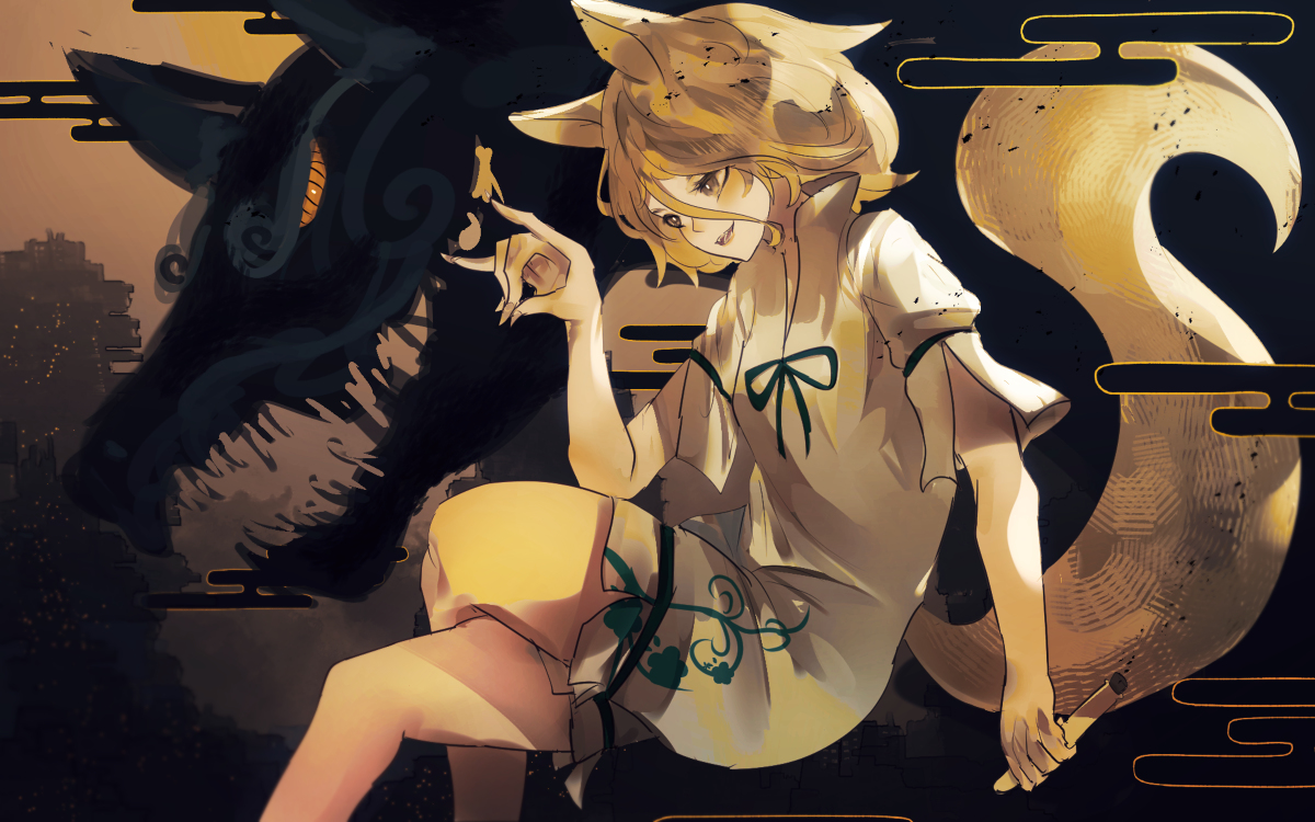 This is a pixiv picture whose title is fox.