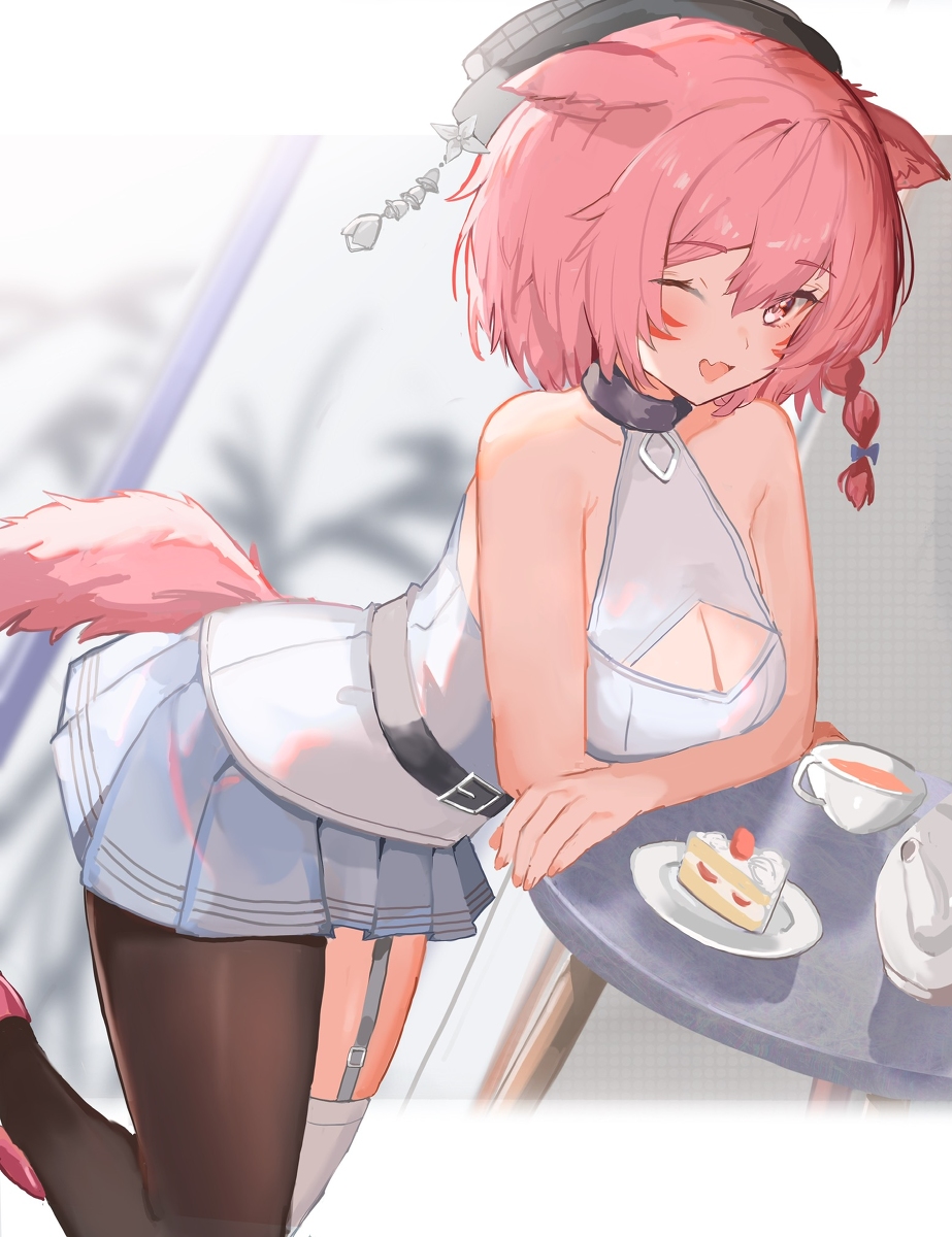 This is a pixiv picture whose title is 依頼絵ミコッテ.