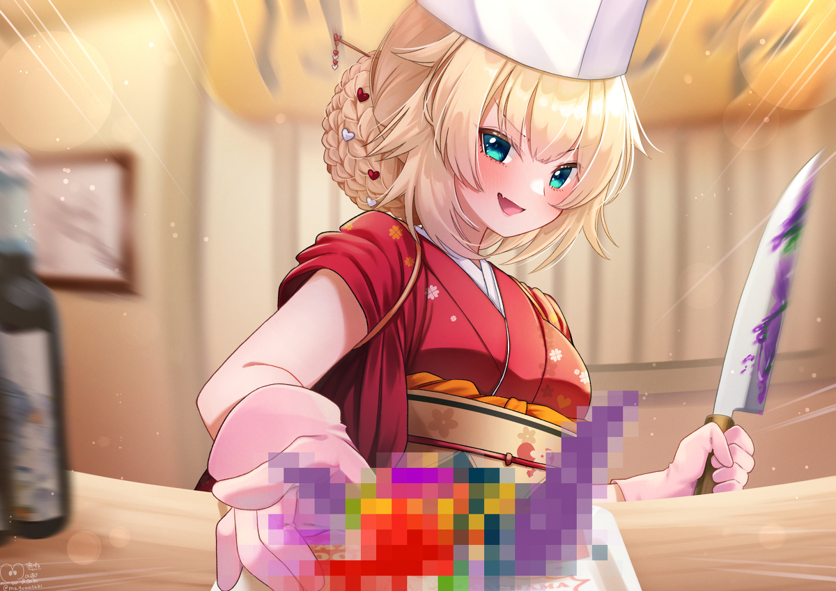 This is a pixiv picture whose title is 板前っちゃまさん.