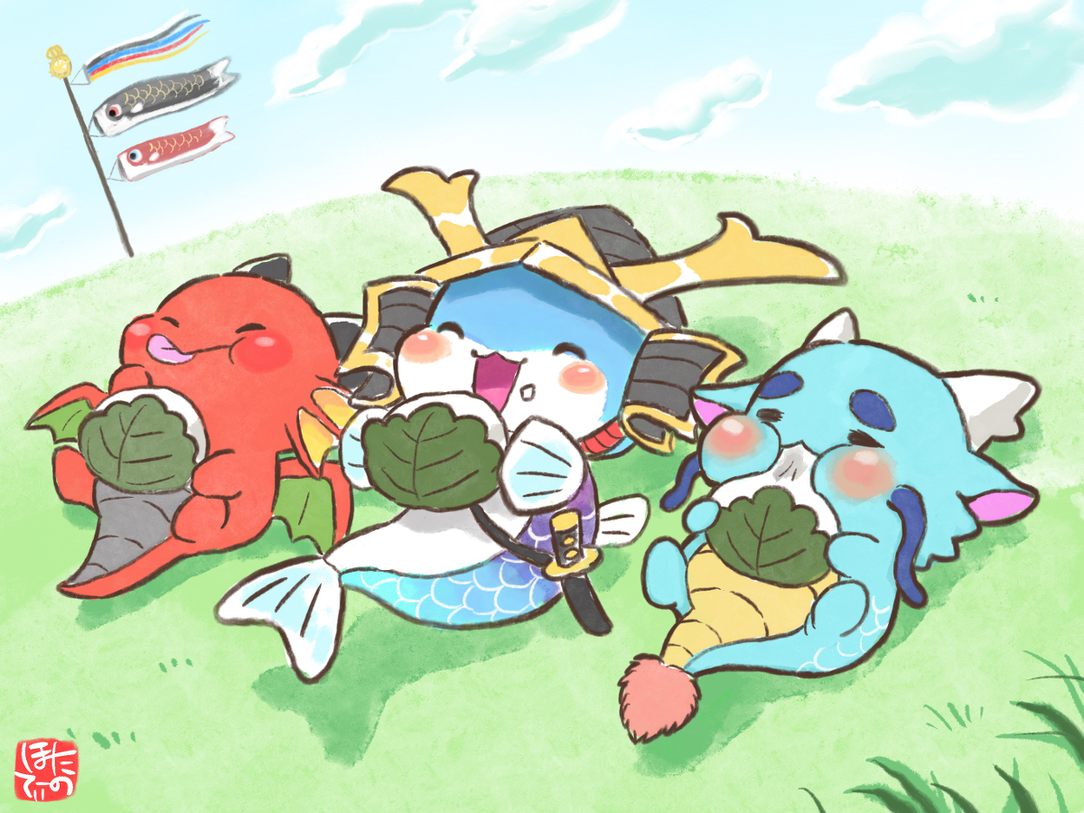 This is a pixiv picture whose title is ～柏餅もちもち～.