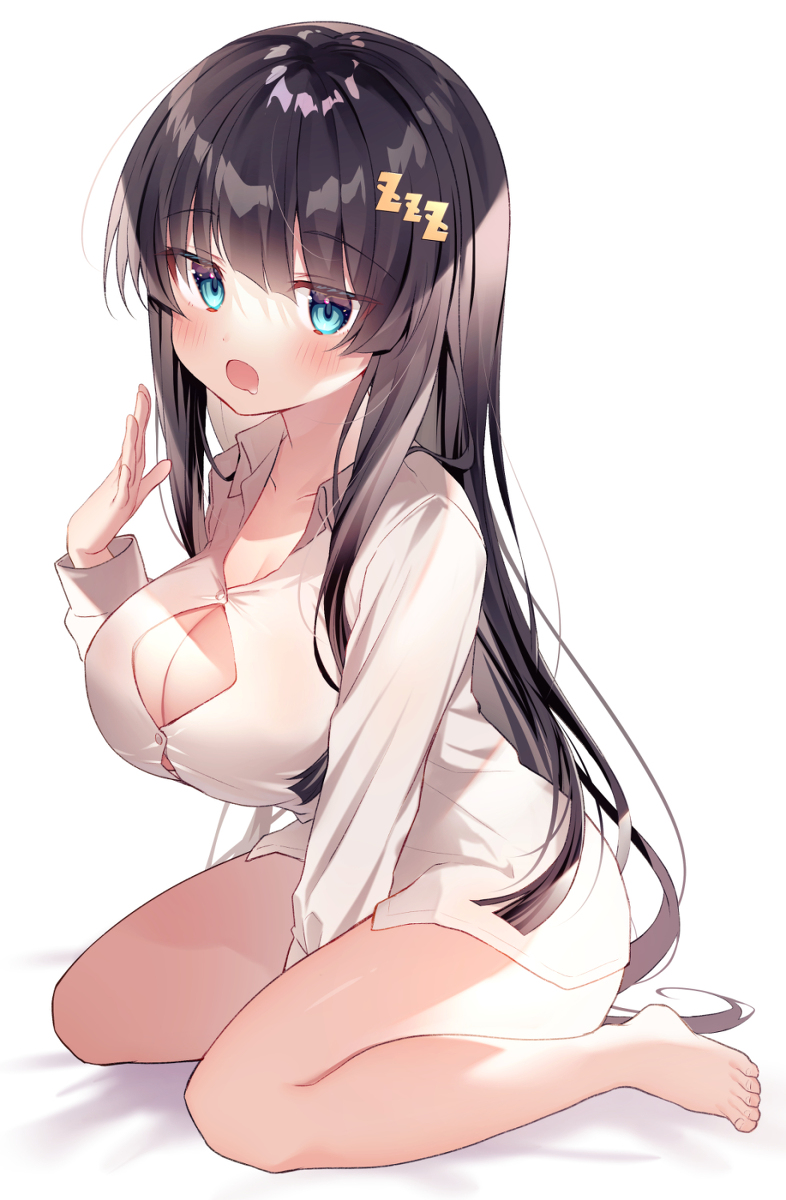 This is a pixiv picture whose title is ふわぁあ～……….