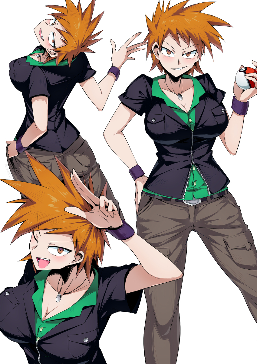 This is a pixiv picture whose title is 【女体化注意】グリーン♀.