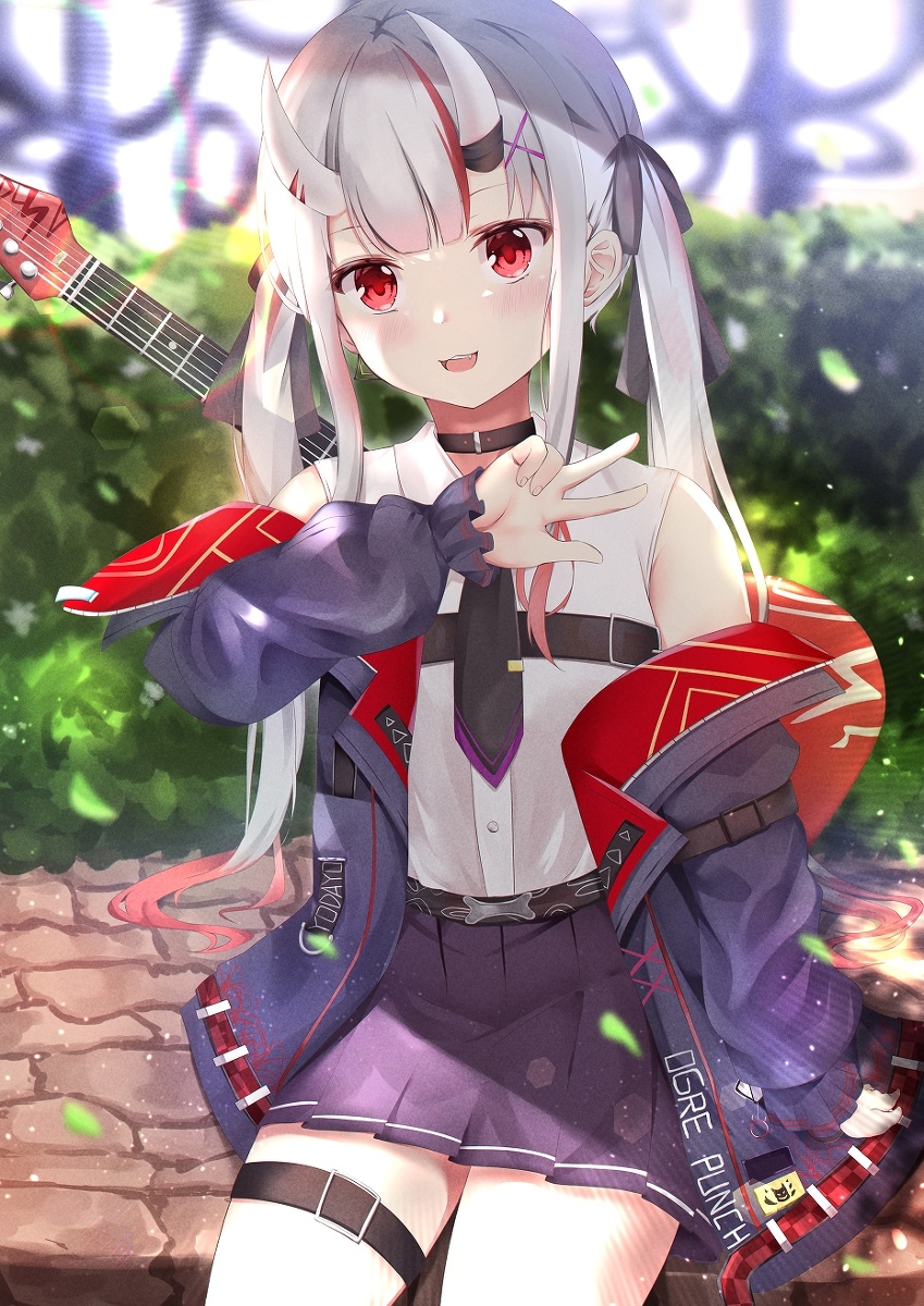 This is a pixiv picture whose title is 百鬼あやめ.