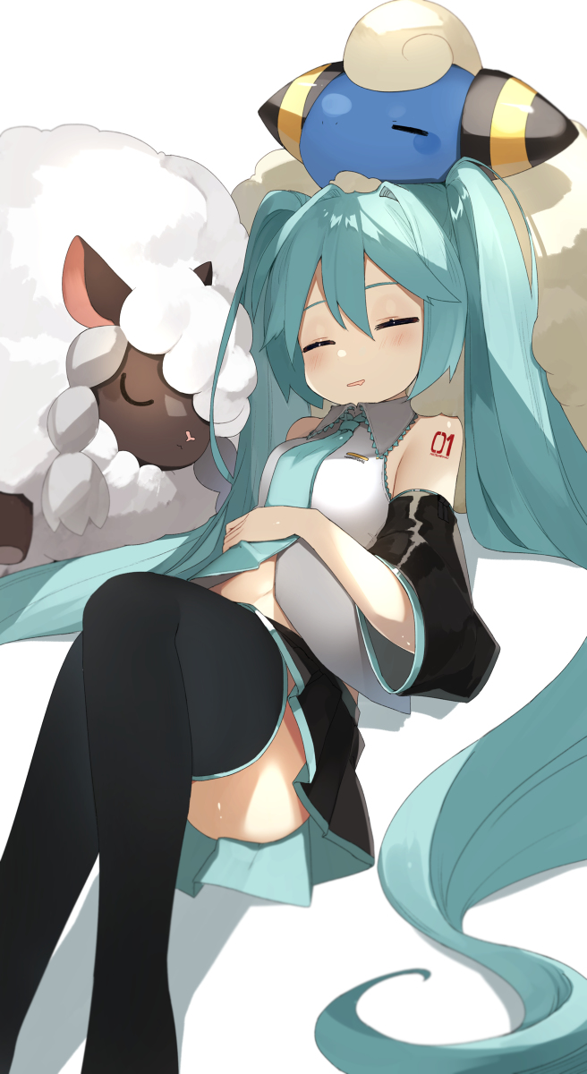 This is a pixiv picture whose title is 🐑💤.