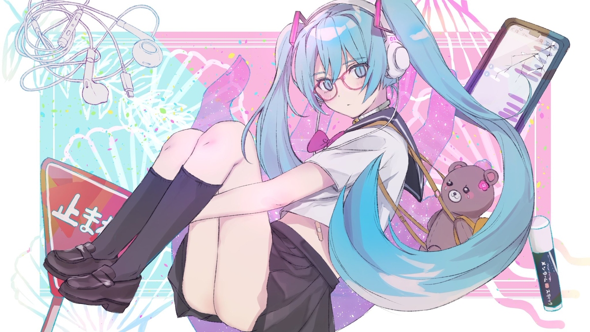 This is a pixiv picture whose title is 【初音ミク】Identity【オリジナル】.