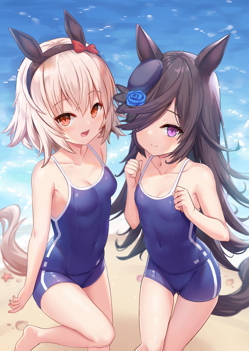 This is a pixiv picture whose title is 妹たちと夏合宿.