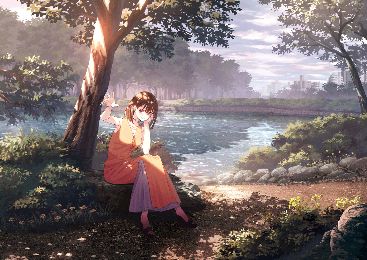 This is a pixiv picture whose title is こっちだよ.
