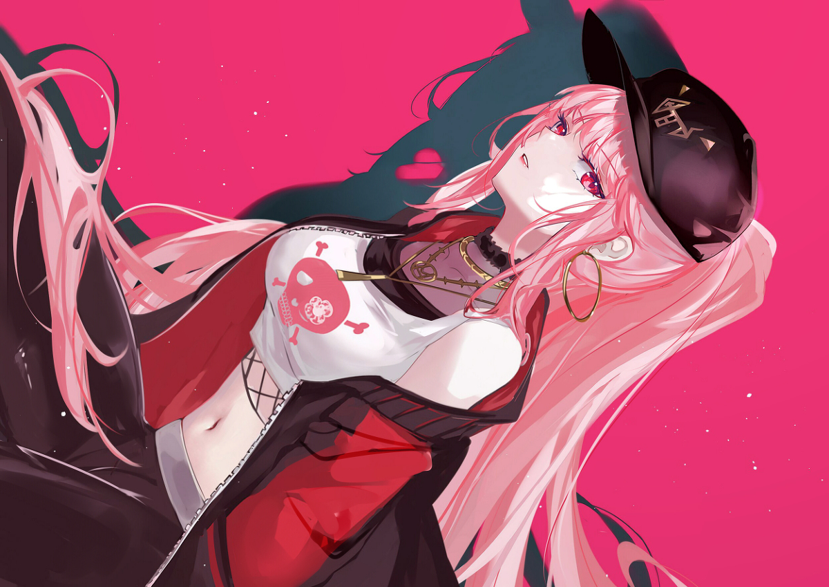 This is a pixiv picture whose title is 💀👚.
