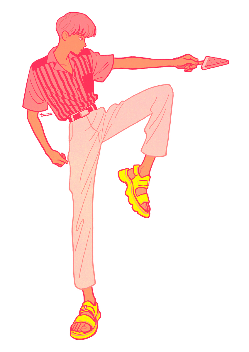 This is a pixiv picture whose title is サンダル.