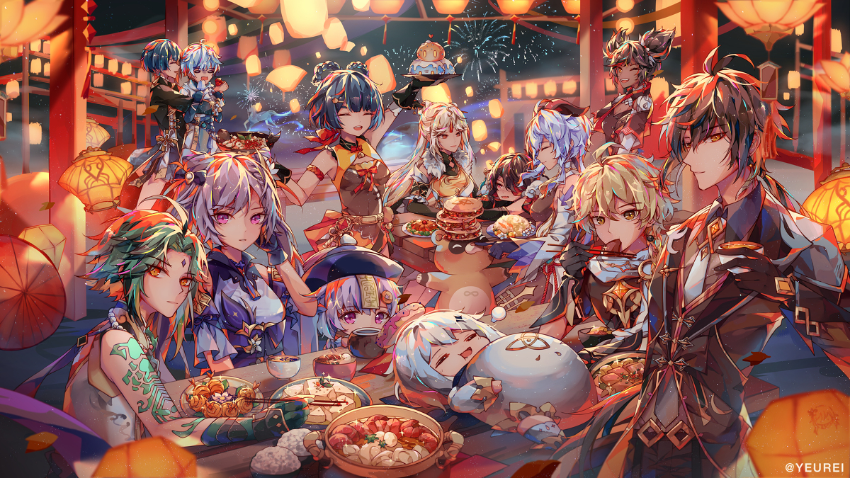 This is a pixiv picture whose title is A Sea of Lights.