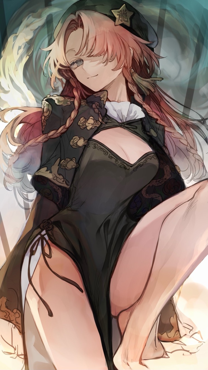 This is a pixiv picture whose title is 美鈴お姉さん🐉.