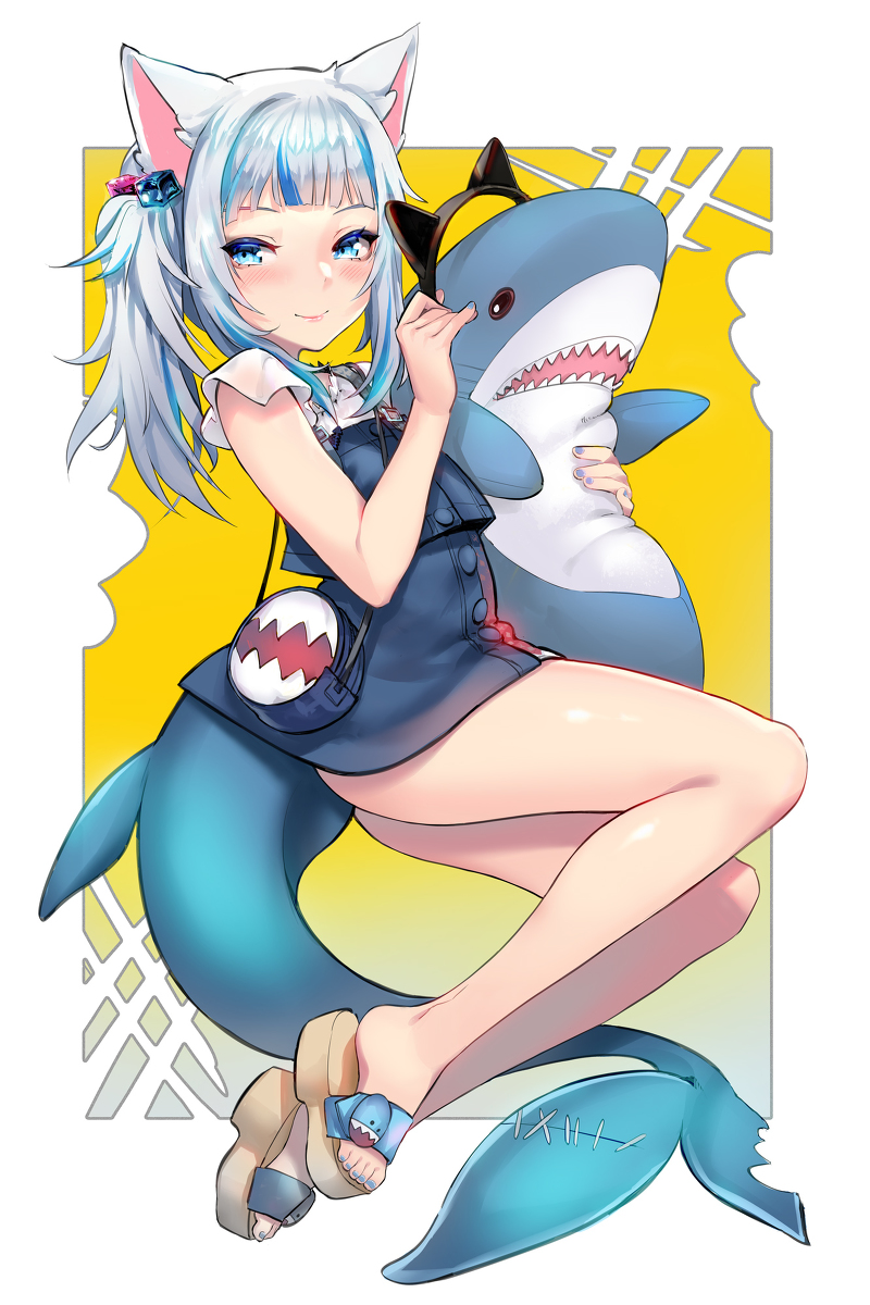 This is a pixiv picture whose title is CAT SHARK.