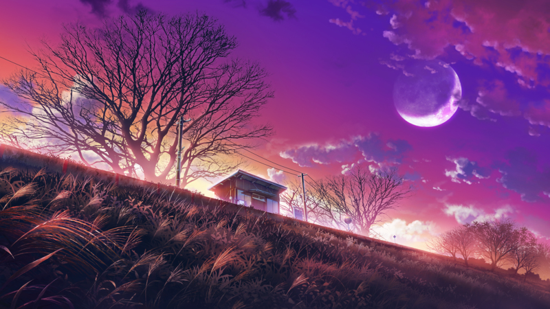 This is a pixiv picture whose title is 夕暮れの天浜線無人駅.