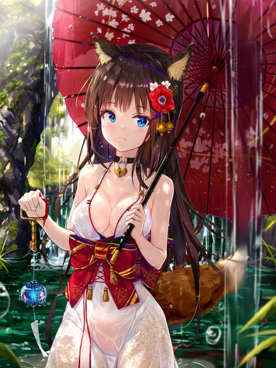 This is a pixiv picture whose title is この世界に囚われた少女.