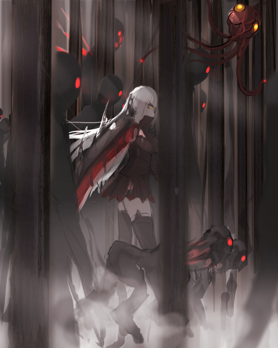 This is a pixiv picture whose title is 移動中.