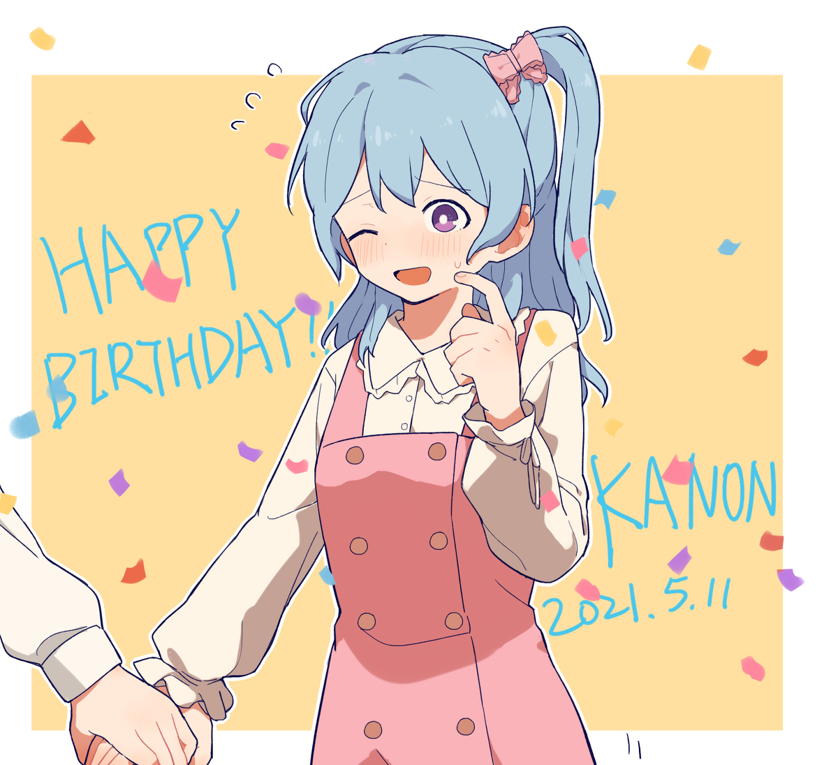 This is a pixiv picture whose title is かのちゃん先輩誕生日おめでとう.