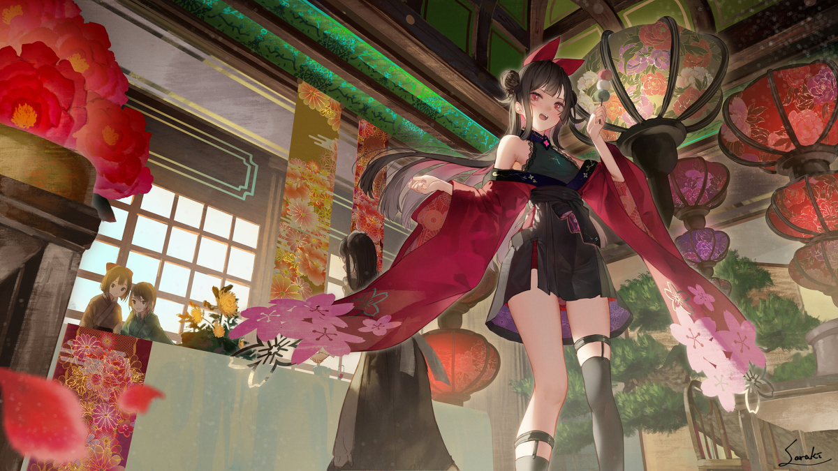 This is a pixiv picture whose title is 団子.