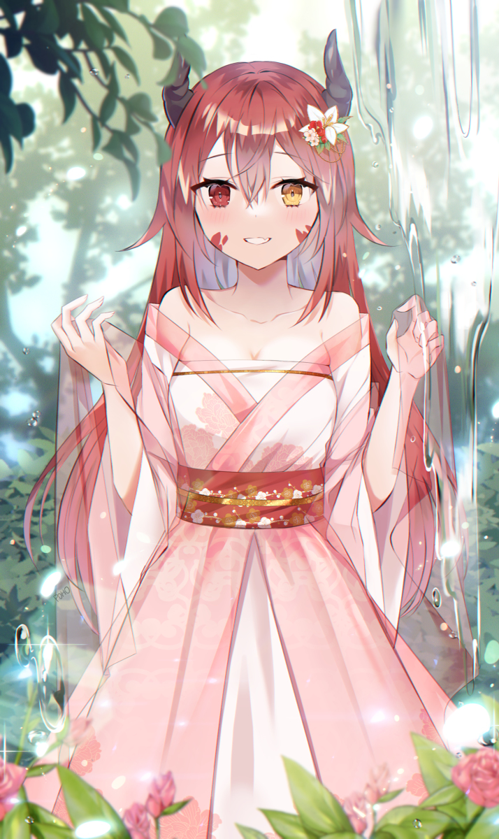 This is a pixiv picture whose title is 🌺.