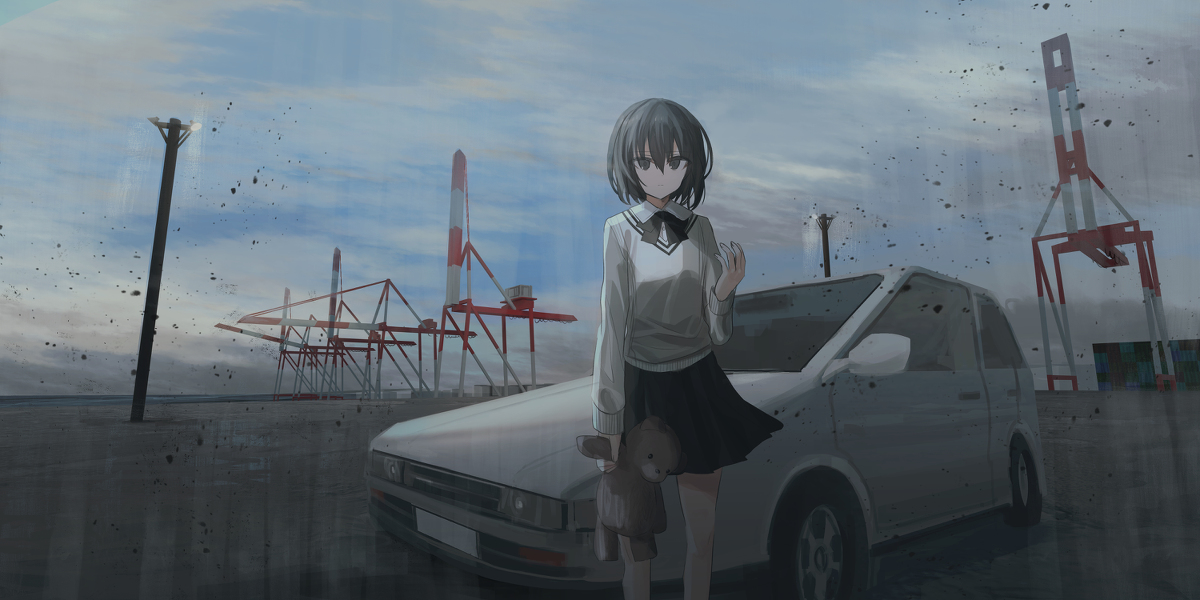 This is a pixiv picture whose title is 世界の解像度.