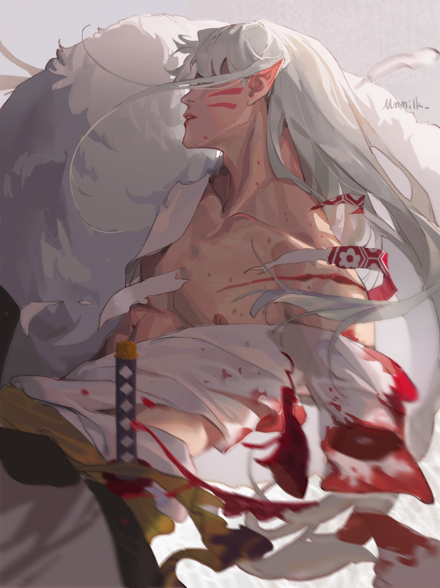 This is a pixiv picture whose title is 断臂.