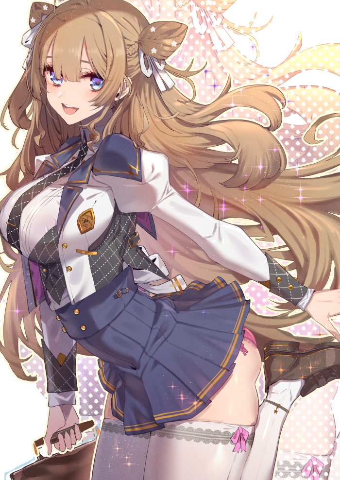 This is a pixiv picture whose title is えっちなゲームっぽい制服を妄想していました。.