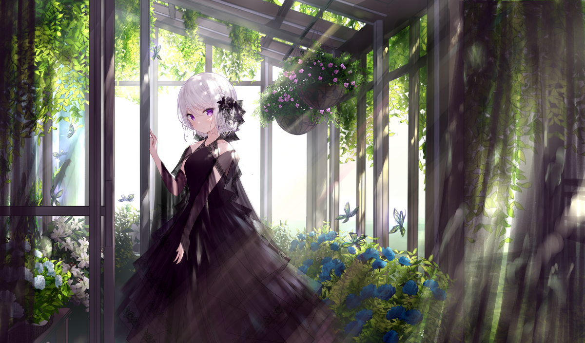This is a pixiv picture whose title is 黒薔薇IV.