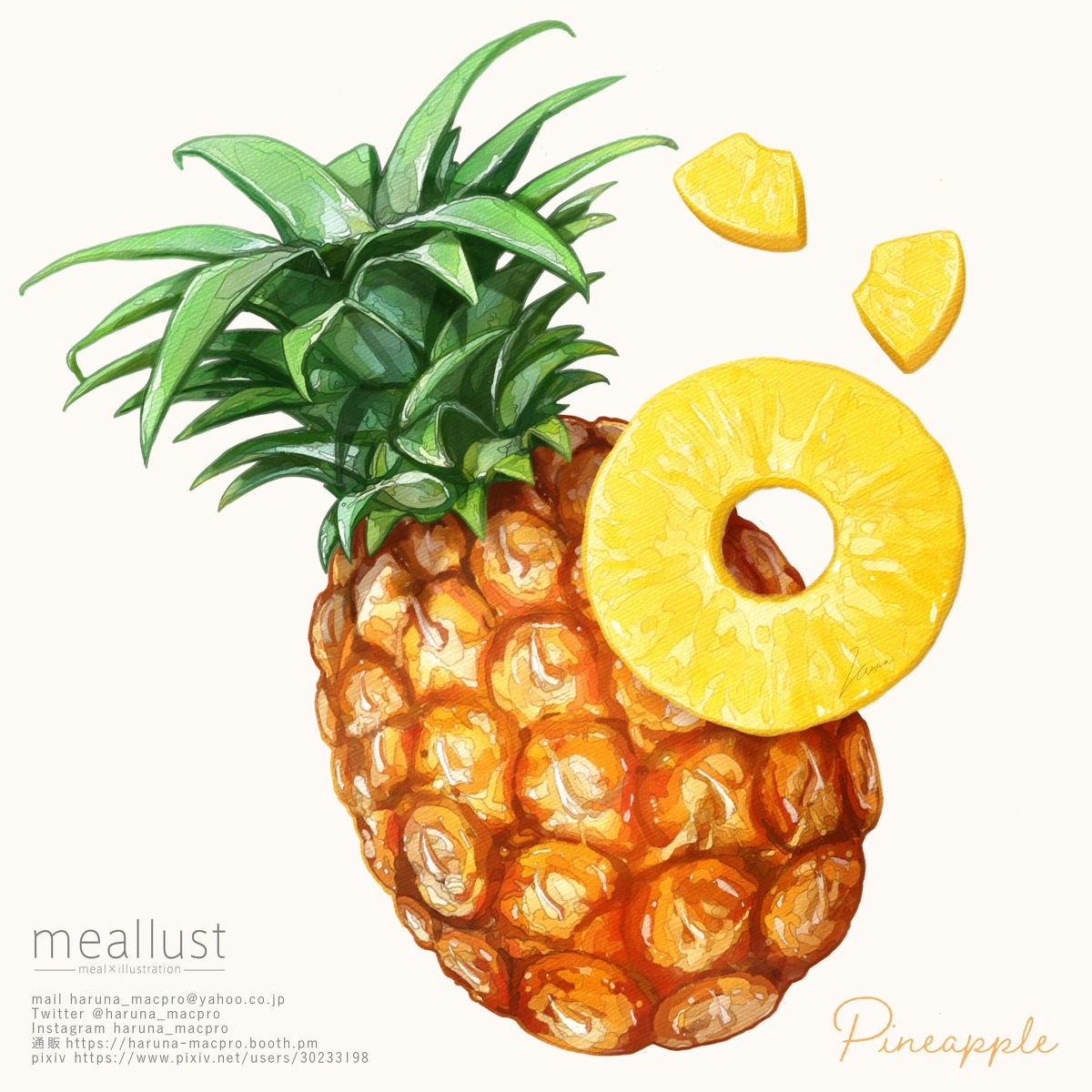 This is a pixiv picture whose title is Pineapple.