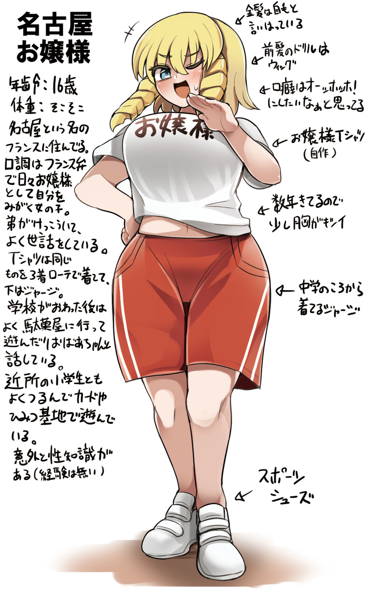 This is a pixiv picture whose title is 名古屋お嬢様のプロフィール.